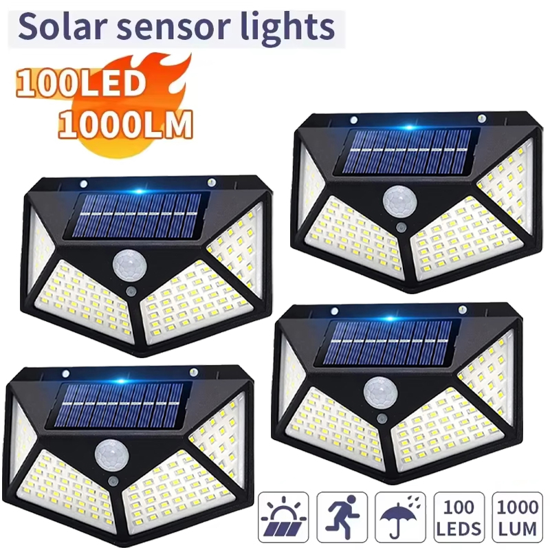 Smart Garden Smart Fence - ไฟติดผนัง LED พลังงานแสงอาทิตย์อัจฉริยะ 100 LED พร้อมเซ็นเซอร์ตรวจจับความเคลื่อนไหว