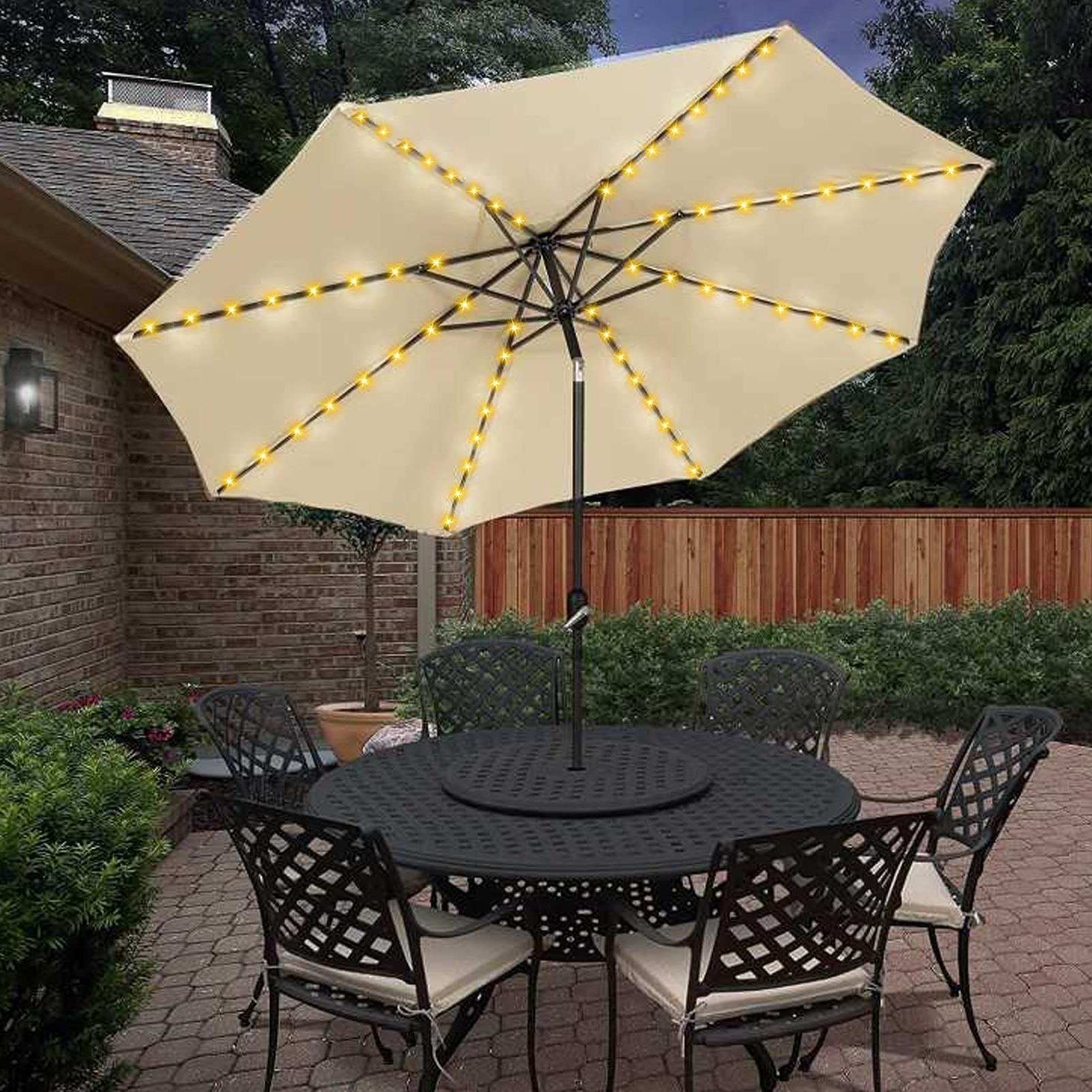 Smart Garden Umbrella - ไฟประดับร่ม LED สำหรับสวน พร้อมโหมดแสง 8 แบบ