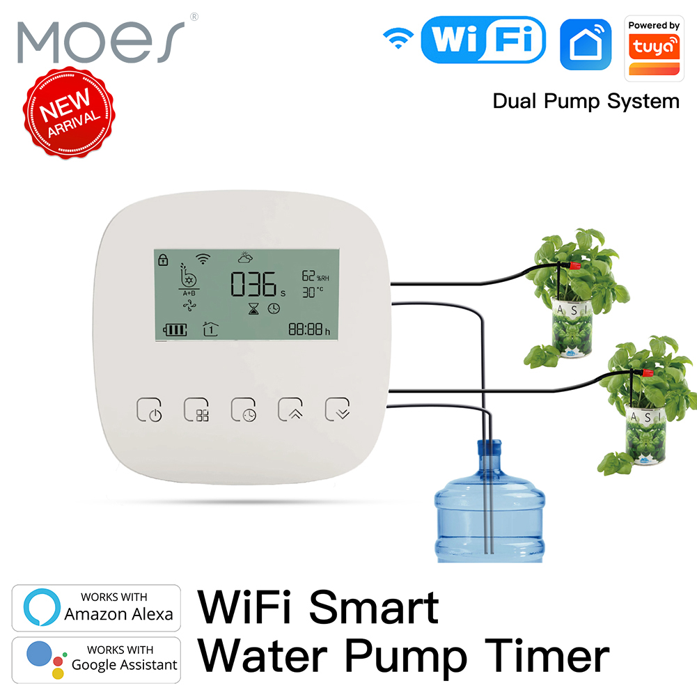 Smart Garden Watering System - เครื่องรดน้ำอัจฉริยะ WiFi Tuya ระบบควบคุมการรดน้ำต้นไม้อัตโนมัติ ระบบหยดน้ำสำหรับสวน ใช้งานร่วมกับ