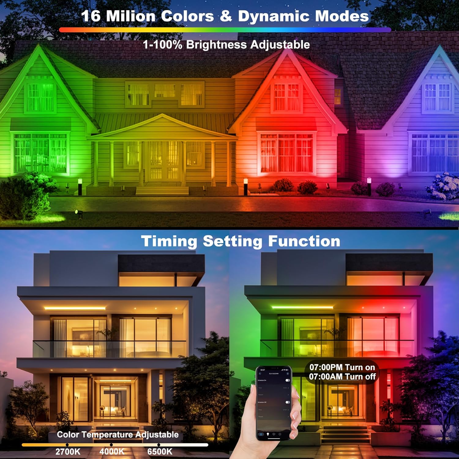 50W RGB LED Floodlight บาร์พร้ - Smart Garden Lights Uk บทวิจารณ์และราคา
