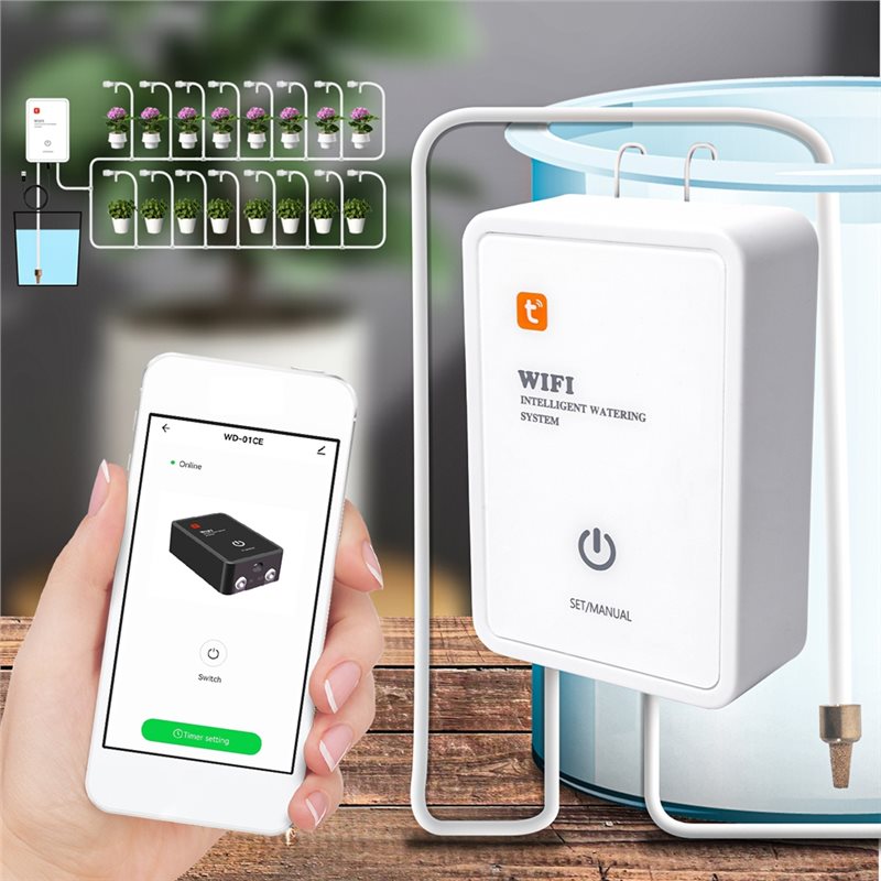 ชุดระบบรดน้ำหยดอัตโนมัติ Tuya  - Smart Garden Watering System บทวิจารณ์และราคา