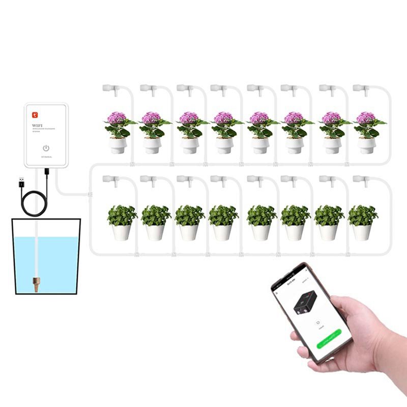 ชุดระบบรดน้ำหยดอัตโนมัติ Tuya  - Smart Garden Watering System บทวิจารณ์และราคา