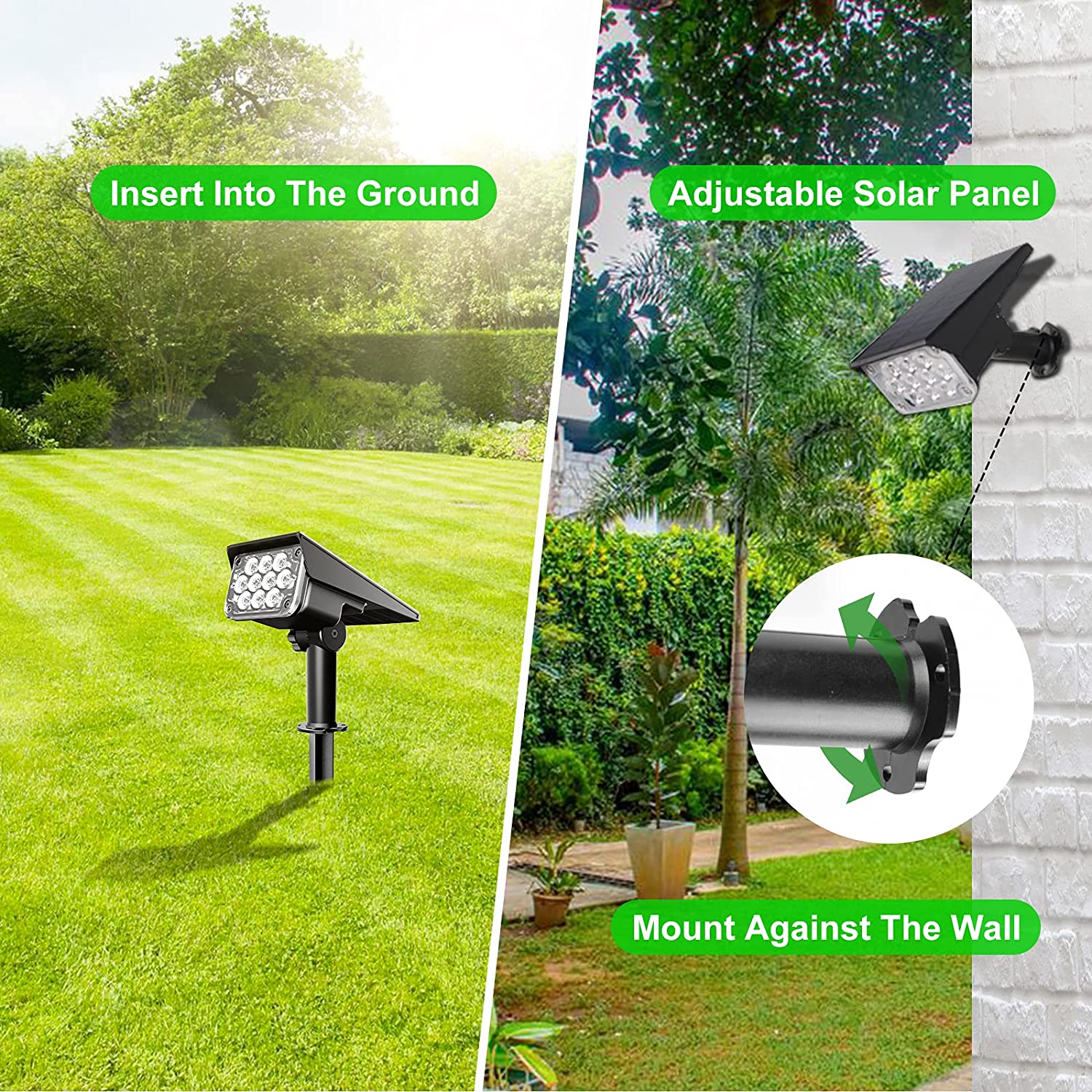 4 ชิ้นพลังงานแสงอาทิตย์ Spotli - Smart Garden Solar Lights บทวิจารณ์และราคา