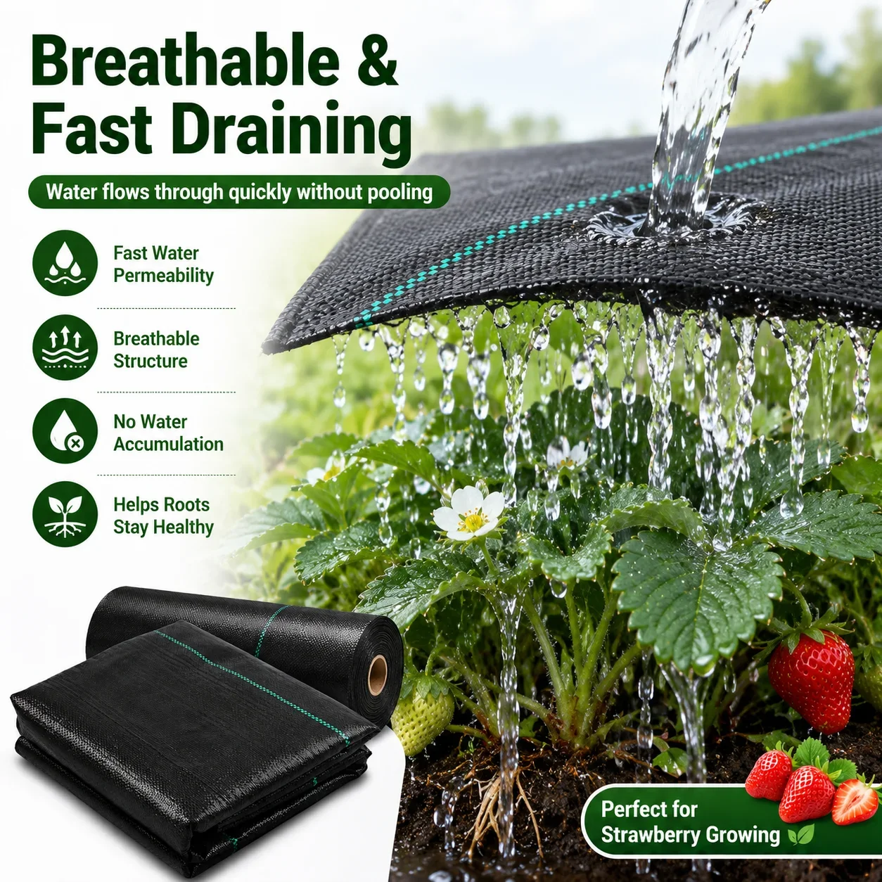 ผ้าป้องกันวัชพืชแบบซึมน้ำได้ ผ - Smart Garden Greenhouse บทวิจารณ์และราคา
