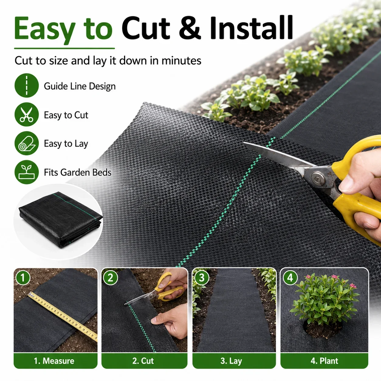 ผ้าป้องกันวัชพืชแบบซึมน้ำได้ ผ - Smart Garden Greenhouse บทวิจารณ์และราคา