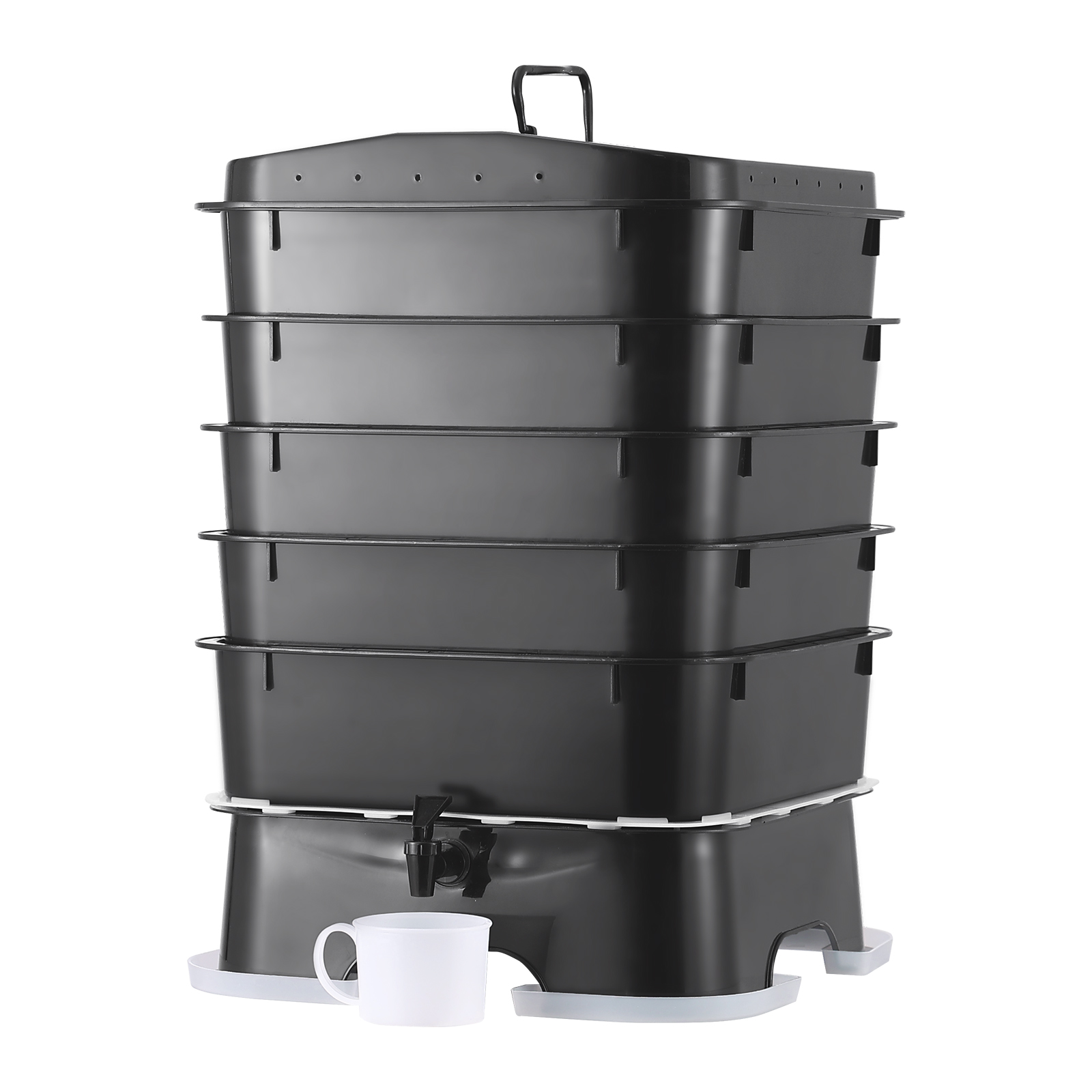 ชุดทำปุ๋ยหมักแบบหนอน 5 ชั้น สำ - Composting Kit Indoor บทวิจารณ์และราคา