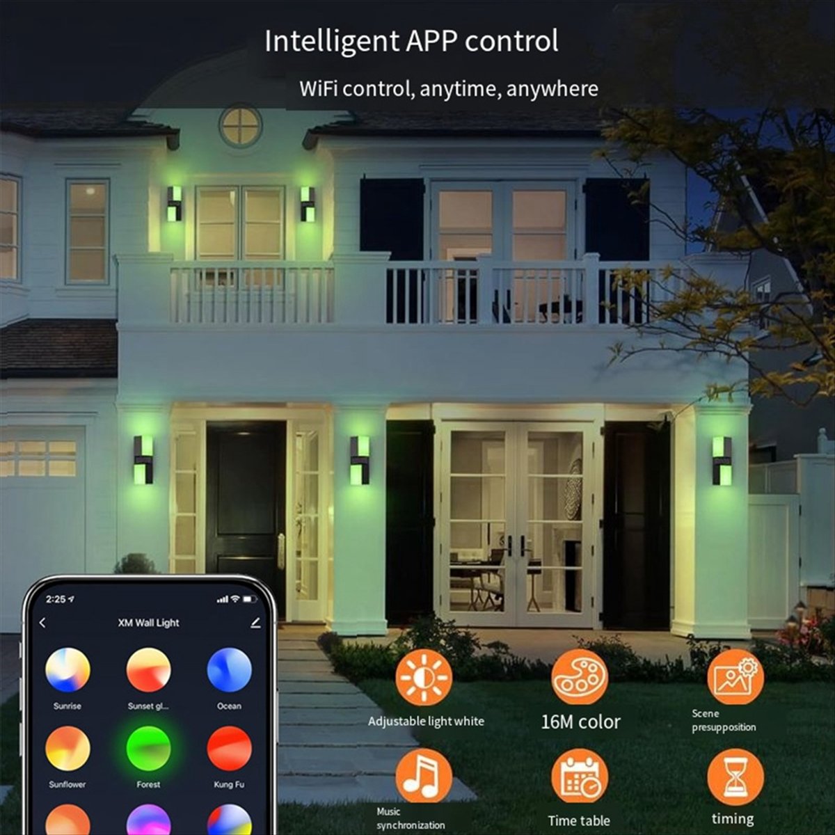 โคมไฟติดผนัง LED รุ่น AA19 แบบ - Smart Garden Smart Fence บทวิจารณ์และราคา