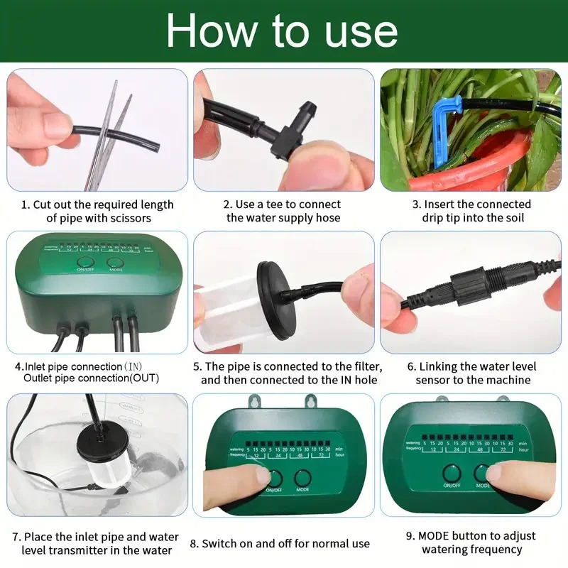 พลังงานแสงอาทิตย์อัจฉริยะชลประ - Smart Garden Watering System บทวิจารณ์และราคา
