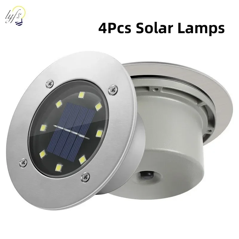 4ชิ้นไฟไฟติดสวนพลังงานแสงอาทิต - Smart Garden Solar Lights บทวิจารณ์และราคา